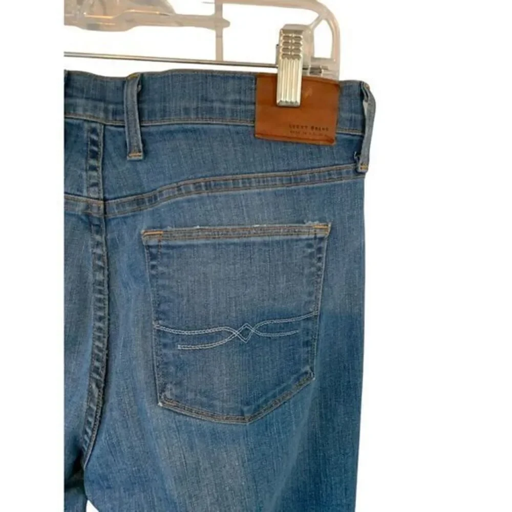 Lucky Brand Distressed Jeans with Released Hem Size 8/29 Charlotte rail,‎ USA